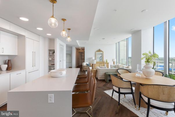 Dining room, Interior, Kitchen, Living room, Pendant Lights, Recessed Lighting, Wood Texture Flooring