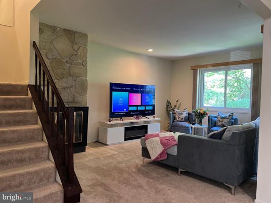 Fireplace, Interior, Living room, Recessed Lighting, Stone Walls