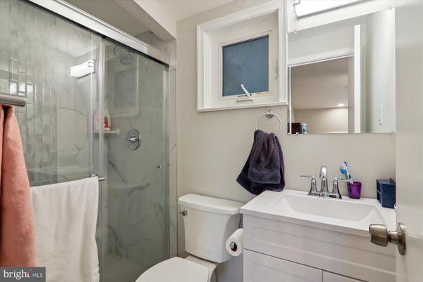 Bathroom, Glass Shower, Interior, Marble Walls