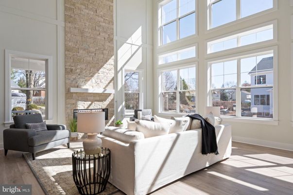 Fireplace, Interior, Living room, Stone Walls, Wood Texture Flooring