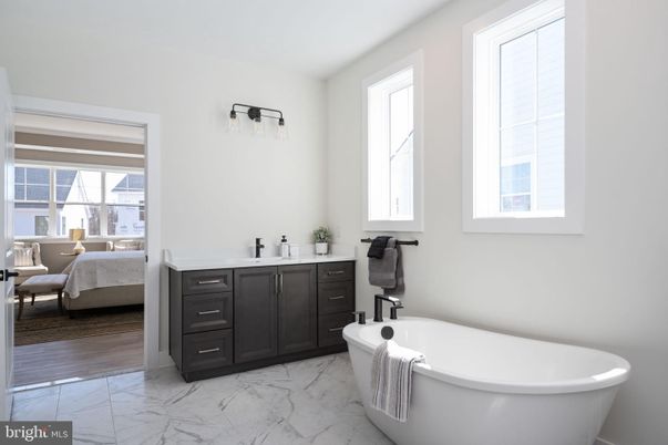 Bathroom, Bedroom, Free Standing Baths, Interior, Marble