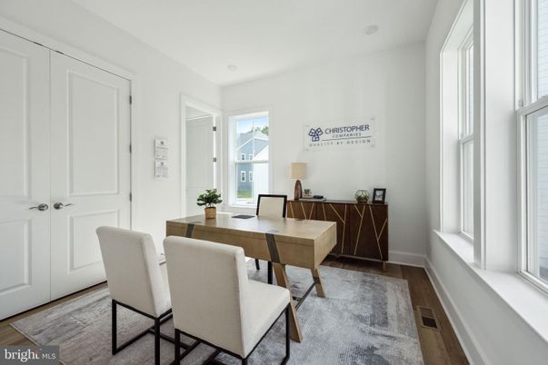 Home Office, Interior, Wood Texture Flooring