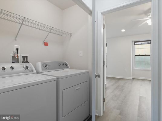 Interior, Recessed Lighting, Utility Closets, Washer, Wood Texture Flooring