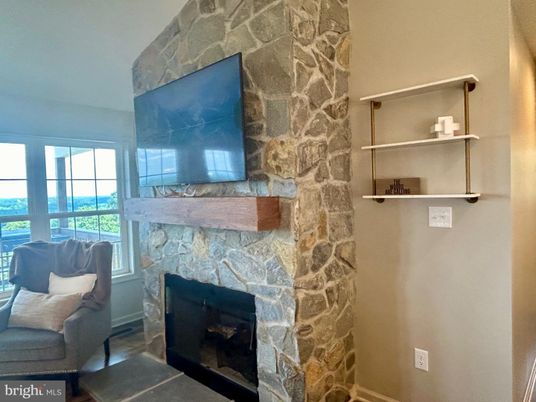 Fireplace, Interior, Stone Walls