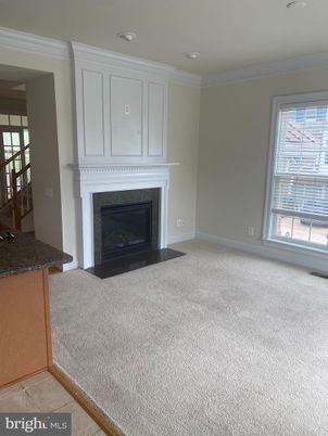 Empty room, Fireplace, Interior, Recessed Lighting