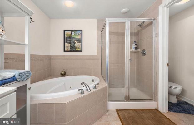 Bathroom, Glass Shower, Interior, Recessed Lighting, Wood Texture Flooring