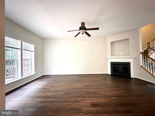 Empty room, Fireplace, Interior, Wood Texture Flooring