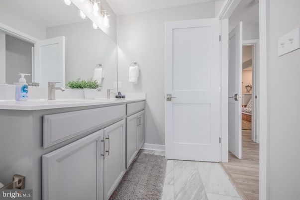 Bathroom, Dual Sink Vanities, Interior, Marble