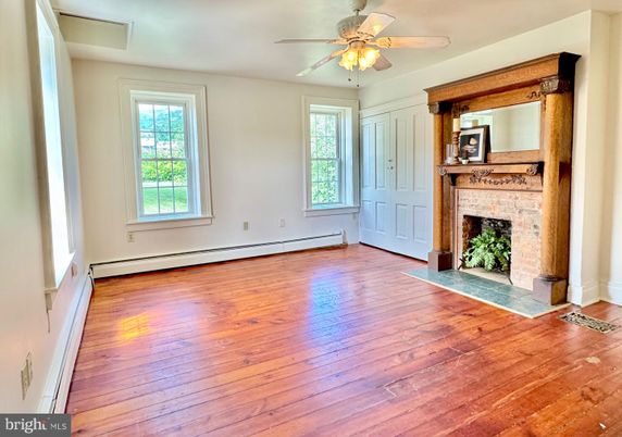 Empty room, Fireplace, Interior, Wood Texture Flooring