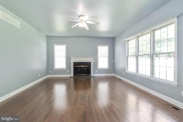 Empty room, Fireplace, Interior, Wood Texture Flooring