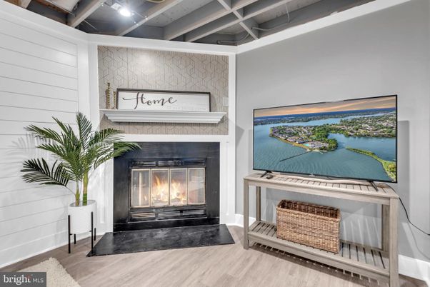 Fireplace, Interior, Wood Texture Flooring