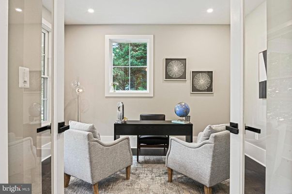 Home Office, Interior, Recessed Lighting