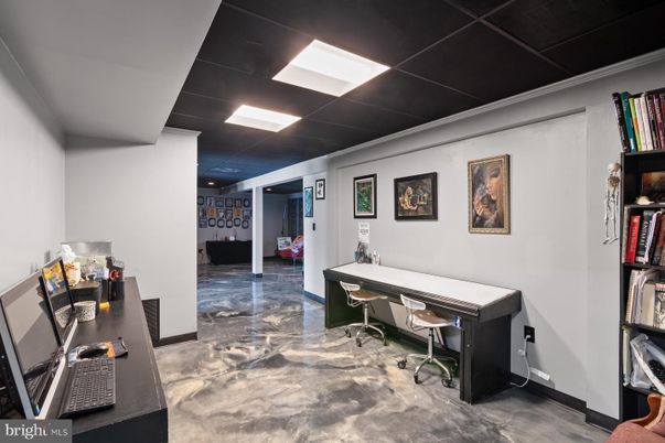 Home Office, Interior, Recessed Lighting