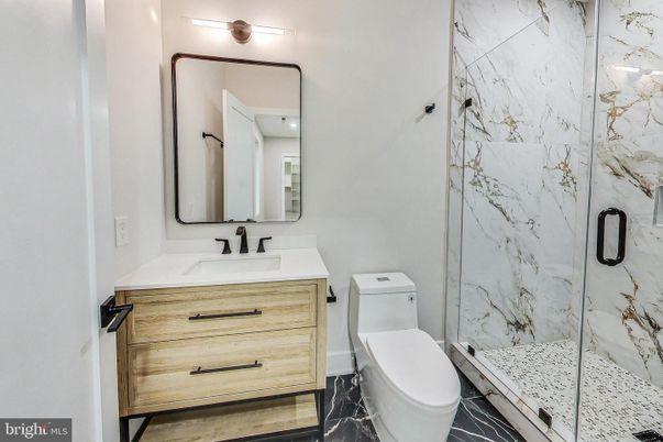 Bathroom, Glass Shower, Interior, Marble, Marble Walls