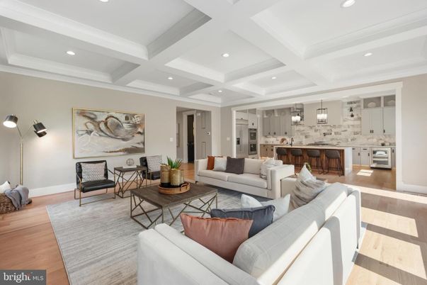 Interior, Kitchen, Living room, Pendant Lights, Recessed Lighting, Wood Texture Flooring