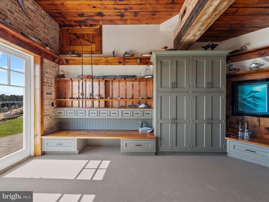 Interior, Stone Walls, Wooden Ceilings