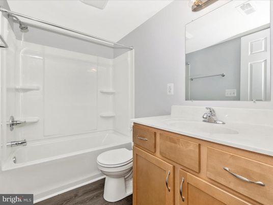 Bathroom, Glass Shower, Interior, Wood Texture Flooring