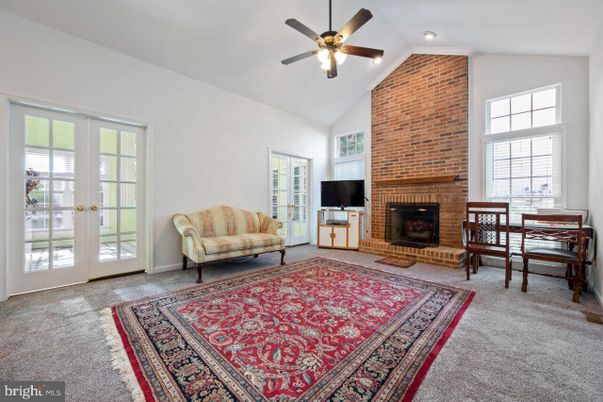 Fireplace, Interior, Recessed Lighting, Stone Walls