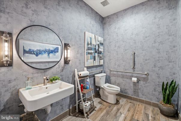 Bathroom, Interior, Wood Texture Flooring