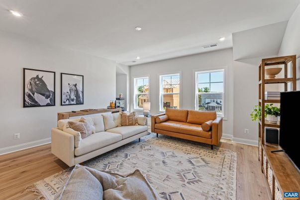 Game Room, Interior, Living room, Recessed Lighting, Wood Texture Flooring