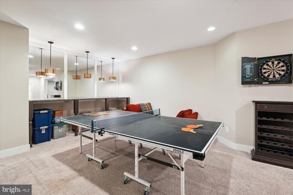 Game Room, Interior, Pendant Lights, Recessed Lighting