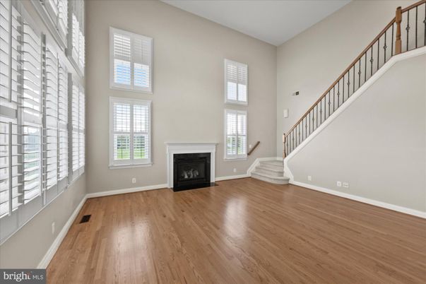 Empty room, Fireplace, Interior, Wood Texture Flooring