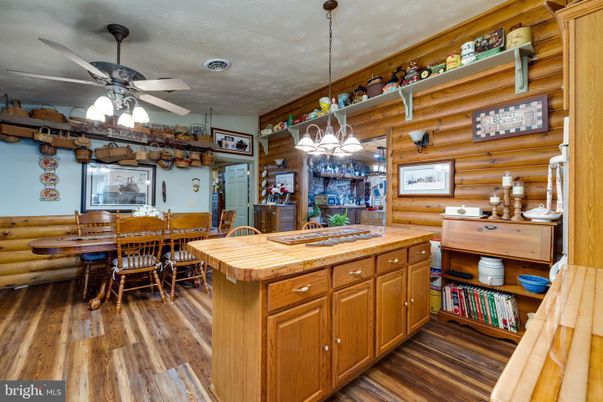 Chandelier, Dining room, Interior, Wood Texture Flooring, Wooden Walls