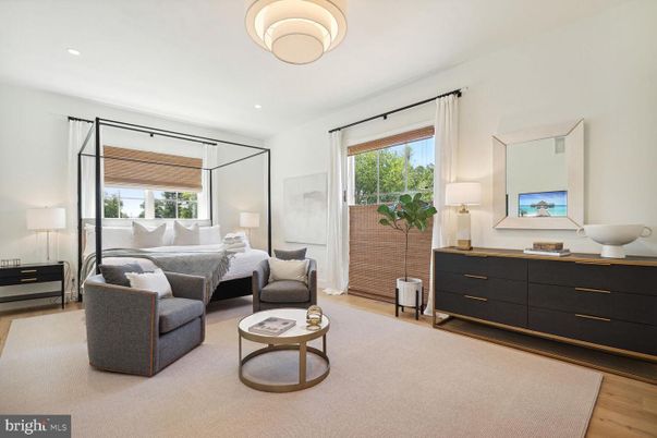 Bedroom, Interior, Living room, Recessed Lighting, Wood Texture Flooring