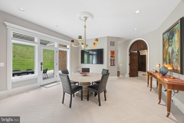 Chandelier, Dining room, Interior, Recessed Lighting