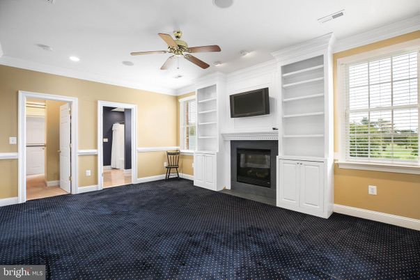 Empty room, Fireplace, Interior, Recessed Lighting
