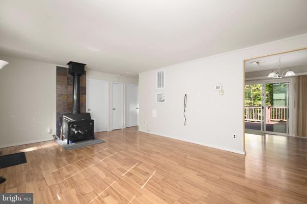Empty room, Fireplace, Interior, Wood Texture Flooring