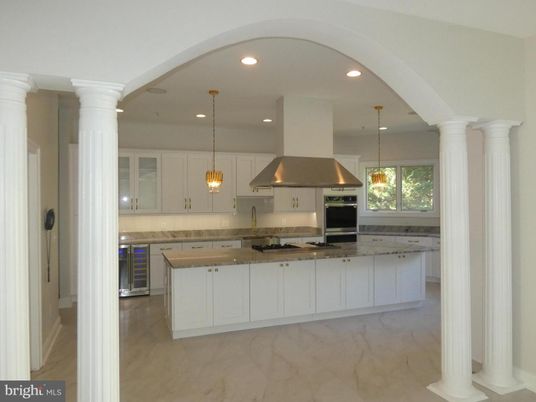 Interior, Kitchen, Marble, Pendant Lights, Recessed Lighting