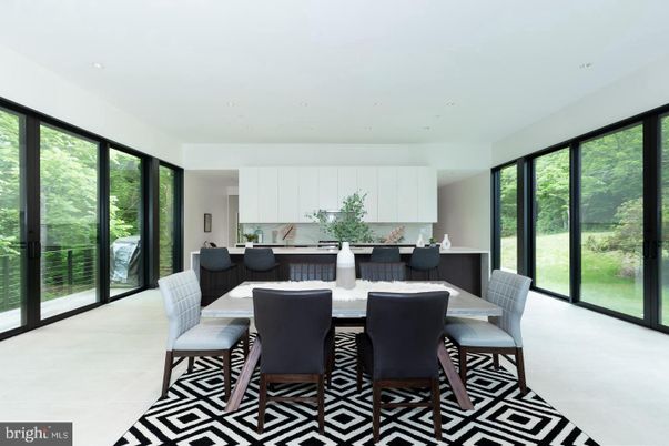 Dining room, Interior, Kitchen, Recessed Lighting