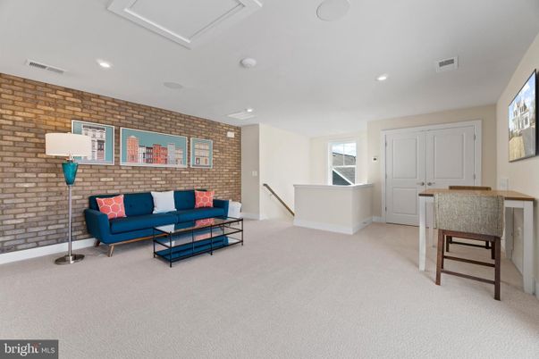 Interior, Living room, Recessed Lighting, Stone Walls