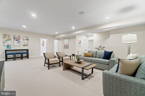Interior, Living room, Recessed Lighting