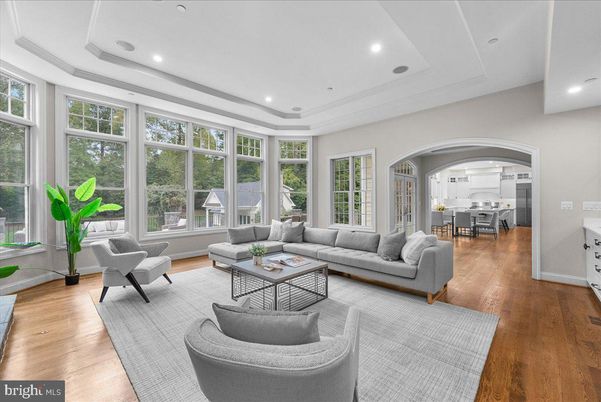 Interior, Kitchen, Living room, Recessed Lighting, Wood Texture Flooring