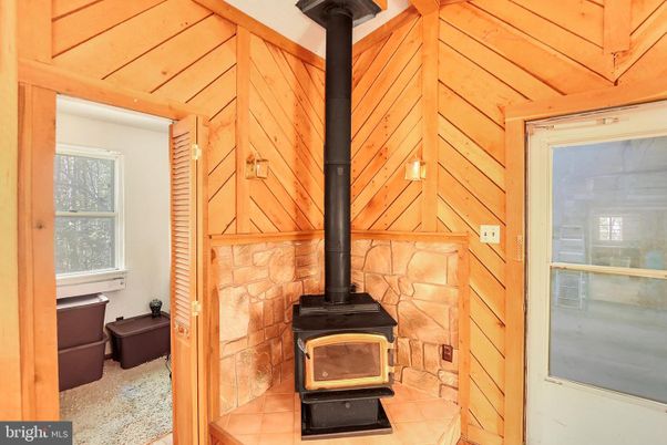Fireplace, Interior, Wooden Walls