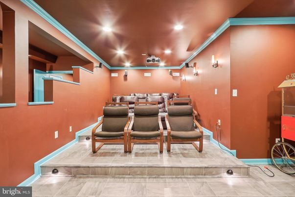 Home Theatre Room, Interior, Recessed Lighting, Theatre Room