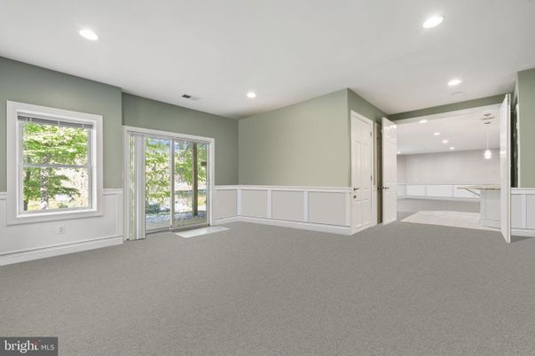 Empty room, Interior, Pendant Lights, Recessed Lighting