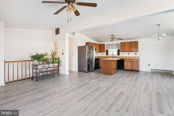 Chandelier, Interior, Kitchen, Pendant Lights, Wood Texture Flooring