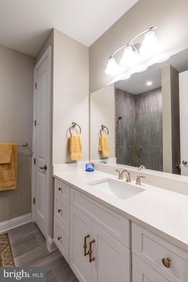 Bathroom, Dual Sink Vanities, Interior, Wood Texture Flooring