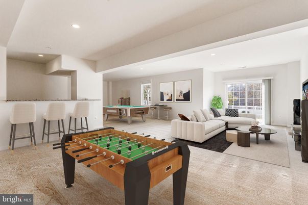 Billiard Table, Game Room, Interior, Living room, Recessed Lighting