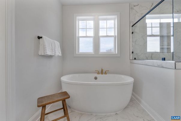 Bathroom, Free Standing Baths, Interior, Marble, Marble Walls