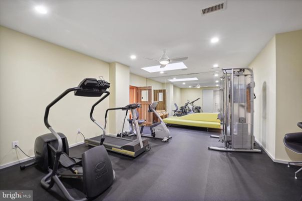 Fitness Equipment, Interior, Recessed Lighting
