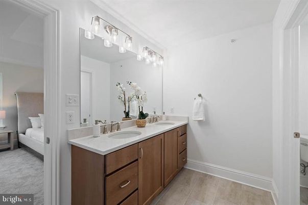 Bathroom, Bedroom, Dual Sink Vanities, Interior, Wood Texture Flooring