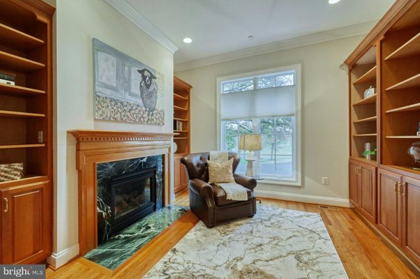 Fireplace, Interior, Recessed Lighting, Wood Texture Flooring