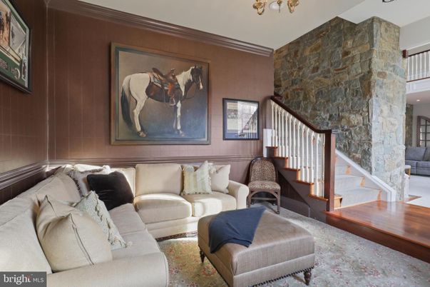 Interior, Living room, Stone Walls