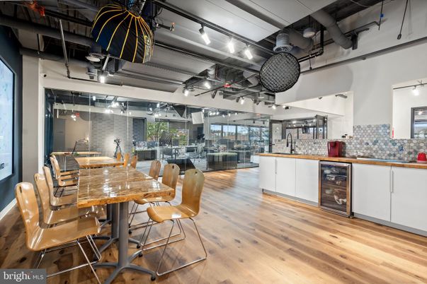 Dining room, Interior, Stone Walls, Wood Texture Flooring