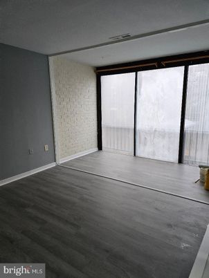 Empty room, Interior, Stone Walls, Wood Texture Flooring