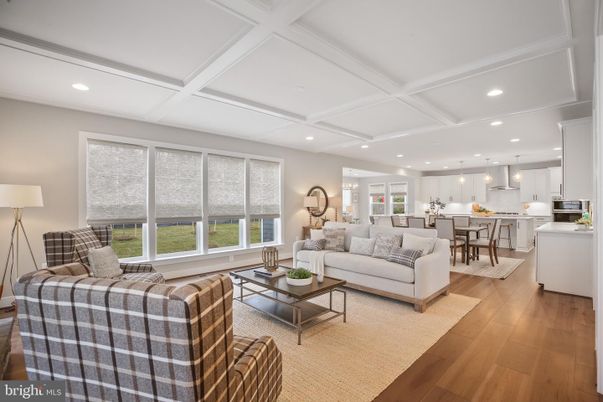 Dining room, Interior, Kitchen, Living room, Pendant Lights, Recessed Lighting, Wood Texture Flooring
